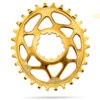 Absolute Black Sram Oval Spiderless 6mm Offset 34 Zähne Gold Kettenblatt