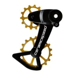 CeramicSpeed OSPW X Sram Eagle AXS 12fach Gold Coated Schaltwerkrädchen-System