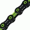 KMC DLC11 Schwarz/grün Kette