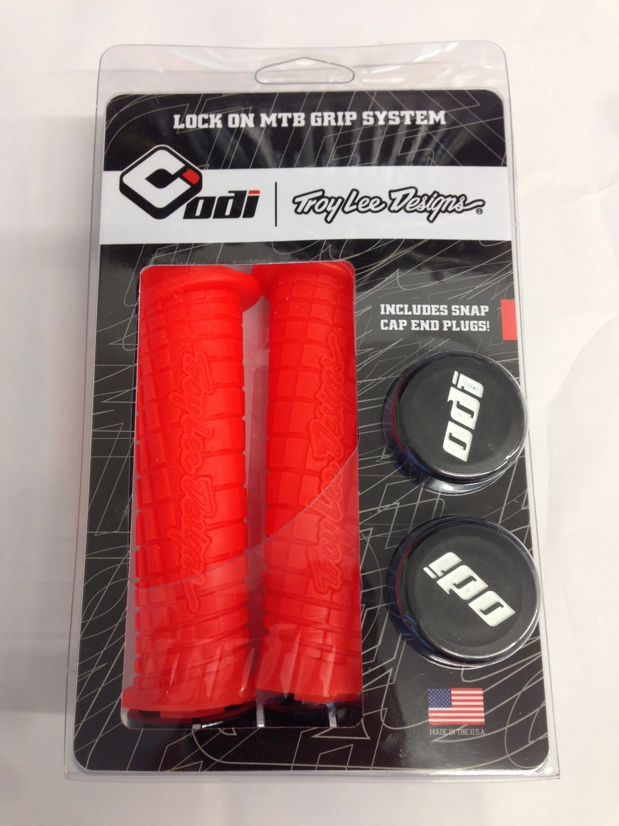 ODI Troy Lee Designs Signature Series Lock-On Grips Orange Lenkergriffe – Bild 2