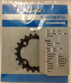 Shimano SLX FC-M672 22 Zähne 3x10 Kettenblatt