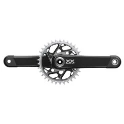 SRAM XX SL Eagle™ T-Type DUB™ Wide 55mm Chainline Black, 174mm Q-Faktor, Länge 170mm Kurbel