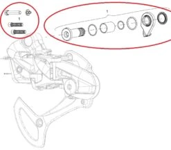Sram X01 Eagle AXS Rear Derailleur Bolt And Screw Kit