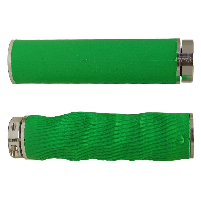 TMR Designs Imprint Grips Premium GrĂĽn/silber Lenkergriffe
